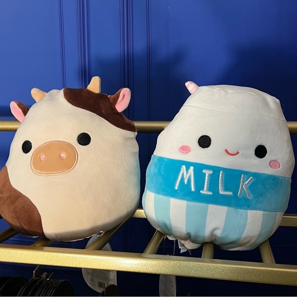 Squishmallows Other - Squishmallows Flip-A-Mallow Mellie & Ronnie - Cow & Milk Pic